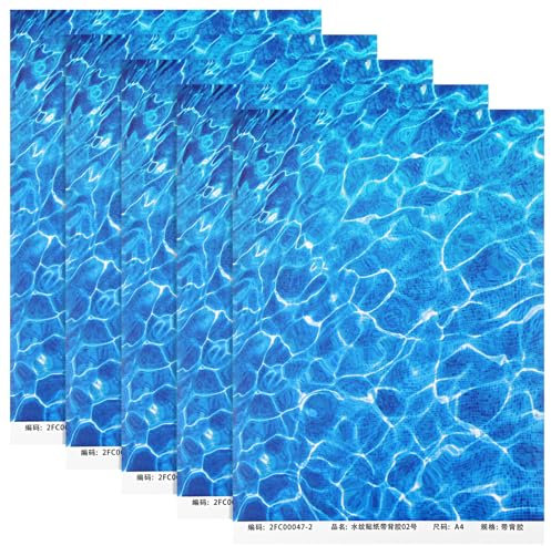 Cabilock 5PCS Artificial River Stream Basing Wall Paste Stickers Decorative Miniature Sand Scenery Model DIY Micro Landscape Decor for Home Decoration