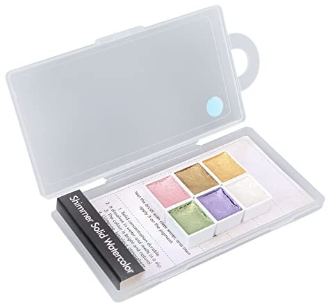 LUCKDANO Nail Watercolor Paint Ensemble D'effet de Marbre à Paillettes avec 6 Couleurs pour le Salon de Nong