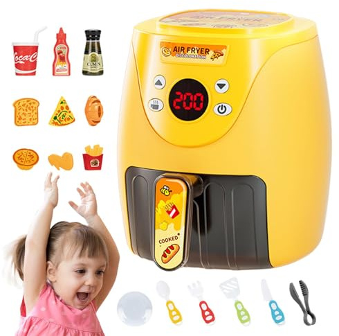 Pequeño De Freidores De Aire Chef - De Cocina En Miniatura, Electrodoméstico Divertido De Cocina | Interactive Fewend Play Grill, Elemento De Color Atractivo, Entretenimiento De Juguete De