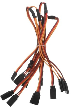 BESPORTBLE 5pcs Pin Rc Y Splitter Extension Cable Female to Wire for Rc Plane Car Vehicle Remote Control Electronic Cord Adapter