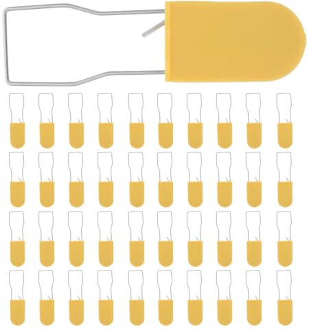 YARNOW 100 precintos de seguridad de plástico con alambre metálico - Candados autoblocantes a prueba de manipulaciones para contadores eléctricos, contenedores, puertas y aplicaciones logísticas,