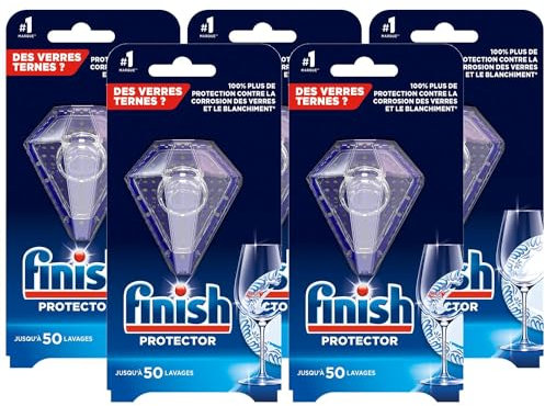 Finish Calgonit Finish Protector Lot de 5 30 g Protection des couleurs et brillance 30 lavages