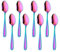 BISDARUN 8 teiliges Edelstahl Kaffeelöffel Regenbogen Teelöffel Dessertlöffel Mini Löffel 13,5 CM / 5,3 Inch