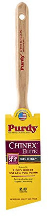 2 Purdy 144552920 Chinex Elite Glide Paint Brush, Angle Sash, Fluted