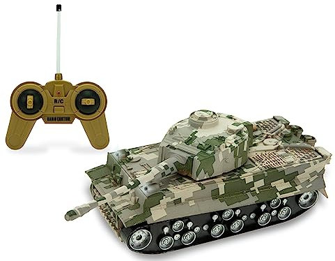 Teorema Giocattoli, Carro Armato Radiocomandato in Scala 1:32 +3 Anni, Verde Militare