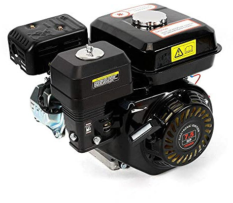 7,5 CV Moteur à essence,Moteur à kart industriel 4 Temps,1 Cylindre,3600 tr/min (Noir)