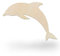 Kleenes Traumhandel Holztiere - Tiere aus Holz - Wanddeko Tiere - Tierscheiben - Tierform aus Holz für Kinderzimmer, Wohnzimmer, Geburtstag (Delfin, Breite 57 cm)