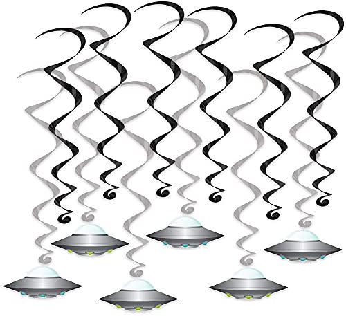 UFO Hängewirbel zum Aufhängen, 12 Stück