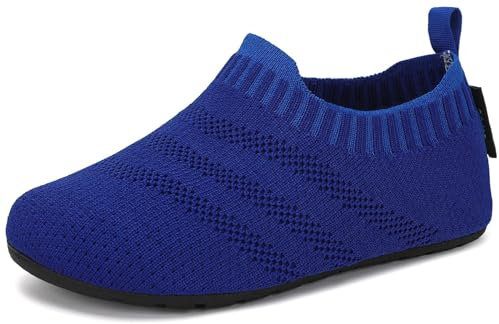 SAGUARO Kinder Hausschuhe Mädchen Jungen Pantoffeln Leicht Rutschfest Hüttenschuhe Weich Flexibel Slippers für Frühling Sommer, Azurblau 22/23 EU