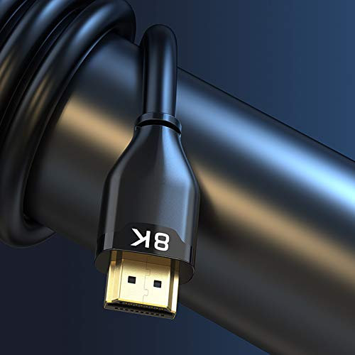 Dragon Trading - Cavo HDMI 2.1 8K, compatibile con PlayStation 5 e XBox Serie X, 2 metri, AviBrex, Ultra HD, ad alta velocità, 48 Gbps, 8K60 4K120 144Hz eARC HDR10 4:4:4 HDCP 2.2 & 2.3 Dolby