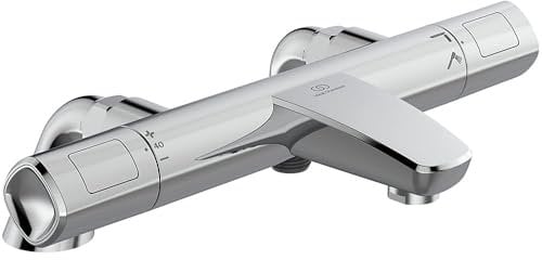 Ideal Standard Ceratherm T100 Exposed Thermostatic Rim Mounted Bath Shower Mixer, Chrome