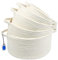 Casaphoria Baskets Set of 5- Woven Basket Cotton Rope Bin, Small White Basket Organizer for Laundry Neutral（pack of 5）