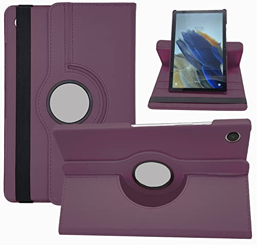 Dlahaby Hülle für Samsung Galaxy Tab A8 10.5 SM-X200/X205/X207, 360 Grad Drehung mit Standfunktion Schutzhülle für Samsung Galaxy Tab A8 10,5 Zoll 2021 Tablet,Lila