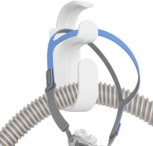 Prasacco Machine Hose Hanger, CPAP HoseHack Anti-Skid Hose Holder for Bed Mask Hook Hanger Hose Organizer and Headband Hook Combined for Keeping Tube from Leakage and Intertwine