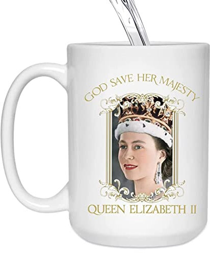 Yeeda Tazza Queen Elizabeth II, con amore e gratitudine, regalo commemorativo