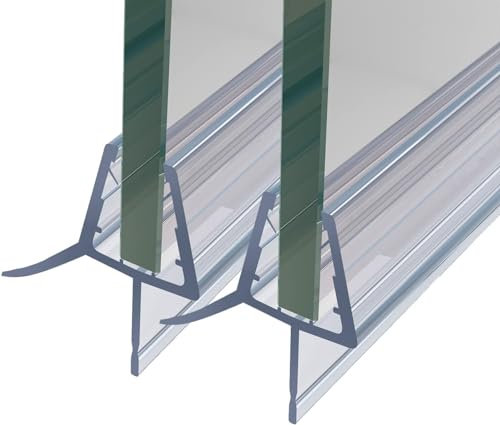 Duschdichtung 60cm Ersatzdichtung Wasserabweiser einstellbare Duschdichtung Spritzschutz Bad Dusche Für glasdicke 4-6mm