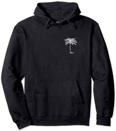 Beach Palm Tree Tropical Vacation Pullover Hoodie