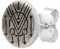 cai Herren Single Ohrstecker 925 Silber matt rund oxidiert Tattoo Motiv 925/- Sterling Silber 0,9cm oxidiert ohne Stein weiß 274220227