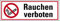 Aufkleber Verbot Warnhinweis „Rauchen verboten!“ Symbol Schild Folie ISO 7010 | 21x7,4cm Made in Germany
