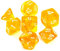 Asmodee, Set di dadi RPG - Cristallo - Giallo