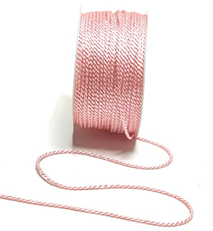 s.dekoda Kordel 50m x 2mm Rosa Drehkordel Dekoband Kordelband Kordelschnur