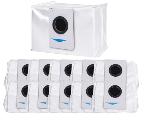 12 Stück Staubbeutel Zubehörset für Ecovacs Deebot X1 Omni & X1 e Omni,T20 omni,T20e Omni Saugroboter Absaugstation, 3L Großer Kapazität Staubsaugerbeutel Ersatzteile