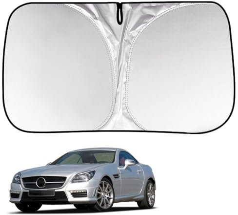 Auto Sonnenschutz Frontscheibe Innen Abdeckung für SLK R171 2005-2015 Frontscheibenabdeckung Sonnenblende Vorne Windschutzscheibe UV-Reflexion für Sommer Faltbar Zubehör,A