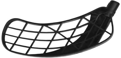 Baoblaze Floorball-Sticks-Klinge Floorball-Hockey-Stick-Kopf Leichte Floorball-Stick-Teile PE Vielseitige Floorball-Ersatzklinge, Schwarze rechte Hand