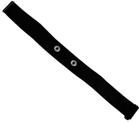 GroveEss Chest Replacement Strap for Heart Rate Monitor,Adjustable Comfortable Heart Rate Monitor Belt,Elastic Heart Rate Monitor Chest Mounting Strap for COOSPO Wahoo Tickr Polar H10 H7 H9(Black)