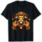 Löwe mit Krone und Kopfhörern Gold Ketten Regal Lion T-Shirt
