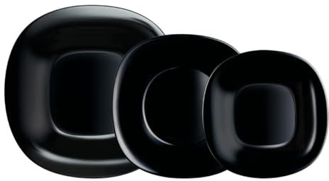 Luminarc Carine Vajilla Opal 12 Piezas - 4 Personas Opal Apto Microondas Apto Frigorífico Ecológico