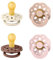 BIBS Boheme Schnuller 4er-Pack. BPA-frei. Kirschform Nippel. Naturkautschuk/Latex. Hergestellt in Dänemark. Größe 1 (0-6 Monate). Blush Mix