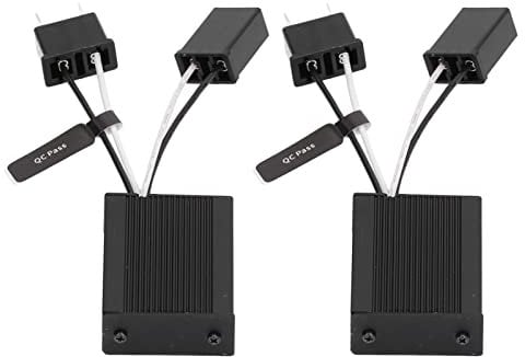 2 Stück C14 H7 LED-Canbus-Decoder, Lichtdecoder, Canbus-Decoder, Lichtdecoder, LED-Canbus-Decoder, Scheinwerferlampe, Lichtfehlerunterdrückung, Aluminiumgehäuse, LED-Decoder-Kit