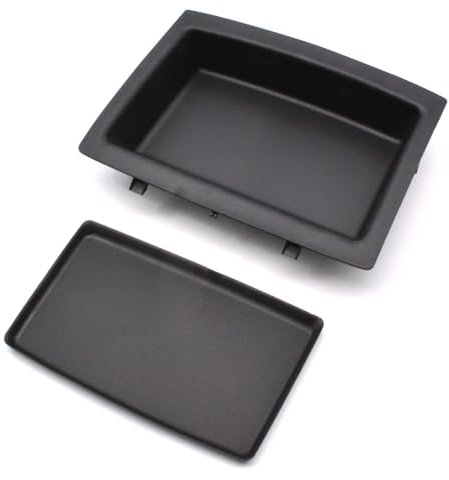 HAOTOM Innenverkleidung oben Armaturenbrett Ablagefach Ablagefach Staufach Ablagekasten Mittelkonsole Mit Gummimattenauflage Für VW Polo 2002 2003 2004 2005 2006 2007 2008 2009 6Q0858168 6Q0858719A