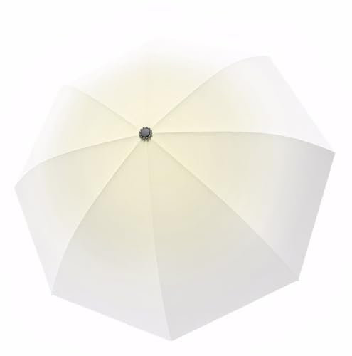 Meichoon Paraguas de Viaje con UPF 50 Protección UV Portátil y Compacto 13 Varillas Liviano Impermeable y a Prueba de Viento Sombrilla Elegante con Degradado para Senderismo y Mochileros Amarillo