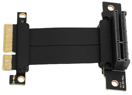 Fockety PCIe 4.0 X4 Verlängerungskabel Kompatibel mit PCIe 3.0, 2,0, 1,0, 90 Grad GPU -Grafikkartenverlängerungskabel für M.2, WLAN, USB, 2,5 G Disklose Kartkarte, Soundkarte B B (5cm)