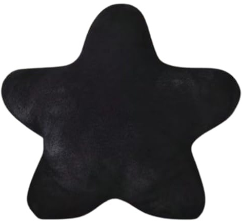 Xiyocadt Stern Kuschelkissen Kissen, Kissen Zimmer Hausbett Deko, Kuschelecke Dekokissen, Kuschelkissen Zimmer Mädchen, Deko Hausbett Sternschnuppe Geschenk (Schwarz,50cm)