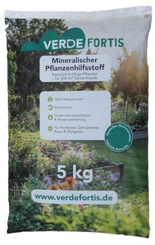 VerdeFortis Bodenbooster – natürlicher Bodenverbesserer für Obst, Gemüse und Rasen, FiBL-zertifiziert, bio-konform, 5 kg für 500 m²