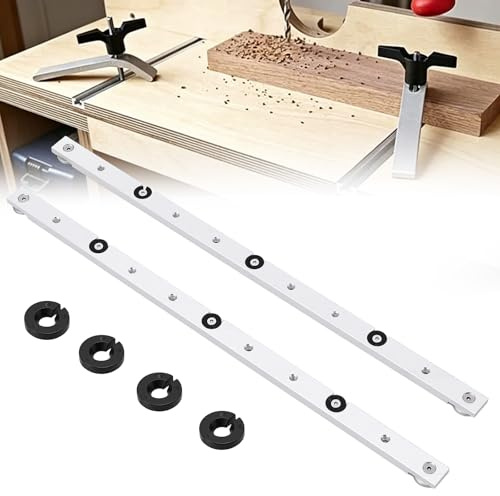 2 barras de inglete deslizantes, 9,5 x 19 x 450 mm, Miter Bar Slider aleación de aluminio, barra ingletadora universal para sierra circular de mesa para riel T, taladro de mesa, sierra de cinta