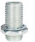 Gewinderohr M10x1, Länge 20mm, verzinkt - inkl. Sechskantmutter u. Sicherungsscheibe | Gewinderöhrchen für Lampe - 20 Stück