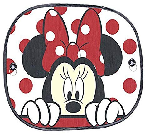 Plasticolor 003815R01 Disney Mickey & Minnie Peek-A-Boo Parasol para Ventana Lateral, 2 Piezas, 1 Paquete
