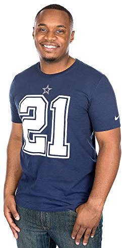 NFL Football T-Shirt Dallas Cowboys Ezekiel Elliott #21 Trikot Jersey Receiver (3XL)