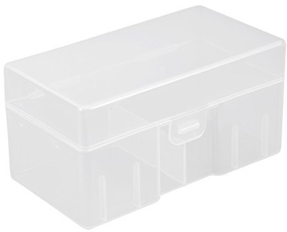 sourcing map Hard Plastic Large Battery Storage Box Holder Organizer Protective Container for 12 x 9V Batteries
