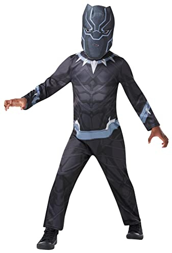 Rubie's Official Marvel Avengers Black Panther Classic Childs Costume, Kids Superhero Fancy Dress