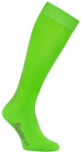Rainbow Socks - Damen Herren Bunte Baumwolle Kniestrümpfe - 1 Par - Grün - Größen 36-38