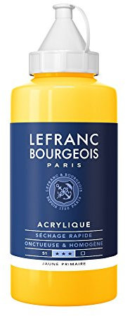 Lefranc Bourgeois Acrylique Fine Bouteille 750ml Jaune Primaire