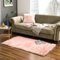 Teppich Wölkchen Tapis en Fausse Fourrure d'agneau et Peau de Mouton - Carpette Moelleuse pour Chambre à Coucher, Salon, Crèche - Jet de Divan de Décoration Chaise - Rose - 80x150cm - Rectangle