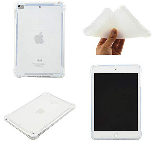 MOKASE for iPad Mini Case, Mini 2/3 / 4/5 Case, Soft Tpu Gel Silicone Colorful Flexible Protective Case Cover for iPad Mini 1 2 3 4 5, Clear