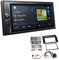 Pioneer DMH-G220BT 2-DIN Autoradio Mediacenter Bluetooth USB AUX passend für Toyota Corolla Verso 2004-2009 schwarz