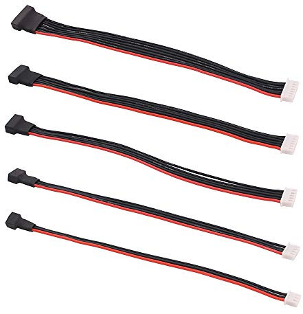 OliRC 5 St. JST-XH 2/3/4/5/6S 20 cm 22awg Lipo Balance Draht Verlängerungs Silikon Kabel Führen für RC Batterie ladegerät (C137-5)
